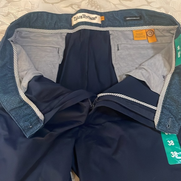 Tailor Vintage Men’s SZ 38 Luxe-performance Navy Blue 4 Pocket Shorts NWT - Picture 14 of 16